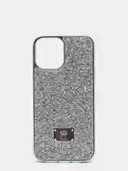 Серебряный чехол со стразами iPhone 11, 12, 12 Pro, 12 Pro Max, 13, 13 Pro, 13 Pro Max