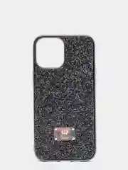 Черный чехол со стразами iPhone 11, 12, 12 Pro, 12 Pro Max, 13, 13 Pro, 13 Pro Max