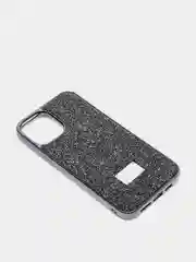 Черный чехол со стразами iPhone 11, 12, 12 Pro, 12 Pro Max, 13, 13 Pro, 13 Pro Max