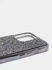 Черный чехол со стразами iPhone 11, 12, 12 Pro, 12 Pro Max, 13, 13 Pro, 13 Pro Max