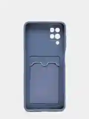 Темно-синий чехол накладка c визитницей Samsung A50, A51, A52, A72, A12, A32, Redmi Note 10 Pro, 9A