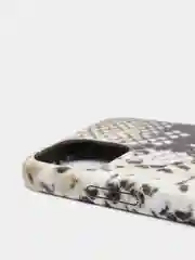Коричневый кожаный чехол с принтом "питон" Apple iPhone 11, 11 pro, 12, 12 Pro, 12 Pro Max
