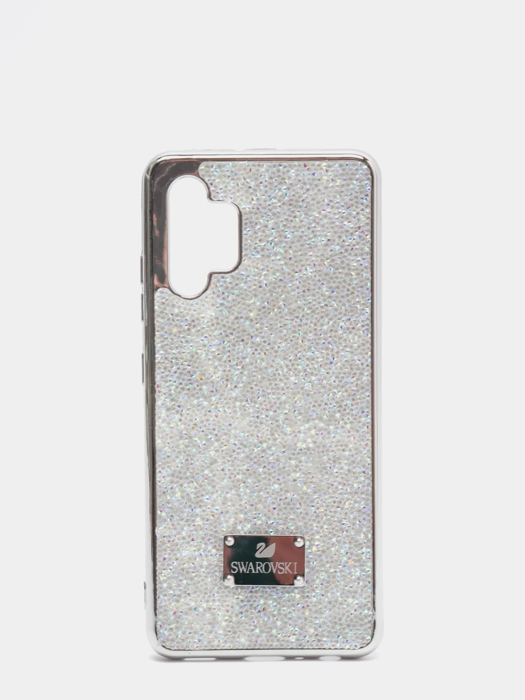 Серебряный чехол со стразами Samsung A52, A32, S21 Ultra, S21 Plus, iPhone 11, 13, 13Pro, 13 Pro Max