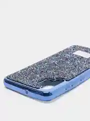 Индиго чехол со стразами Samsung A52, A32, S21 Ultra, S21 Plus, iPhone 11, 13, 13Pro, 13 Pro Max