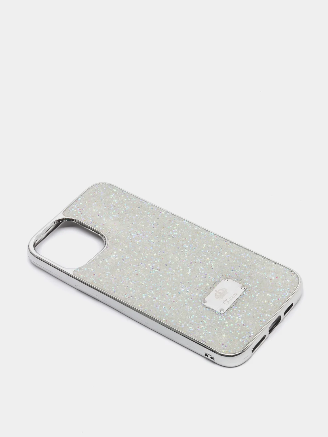 Белый чехол со стразами iPhone 11, 12, 12 Pro, 12 Pro Max, 13, 13 Pro, 13 Pro Max
