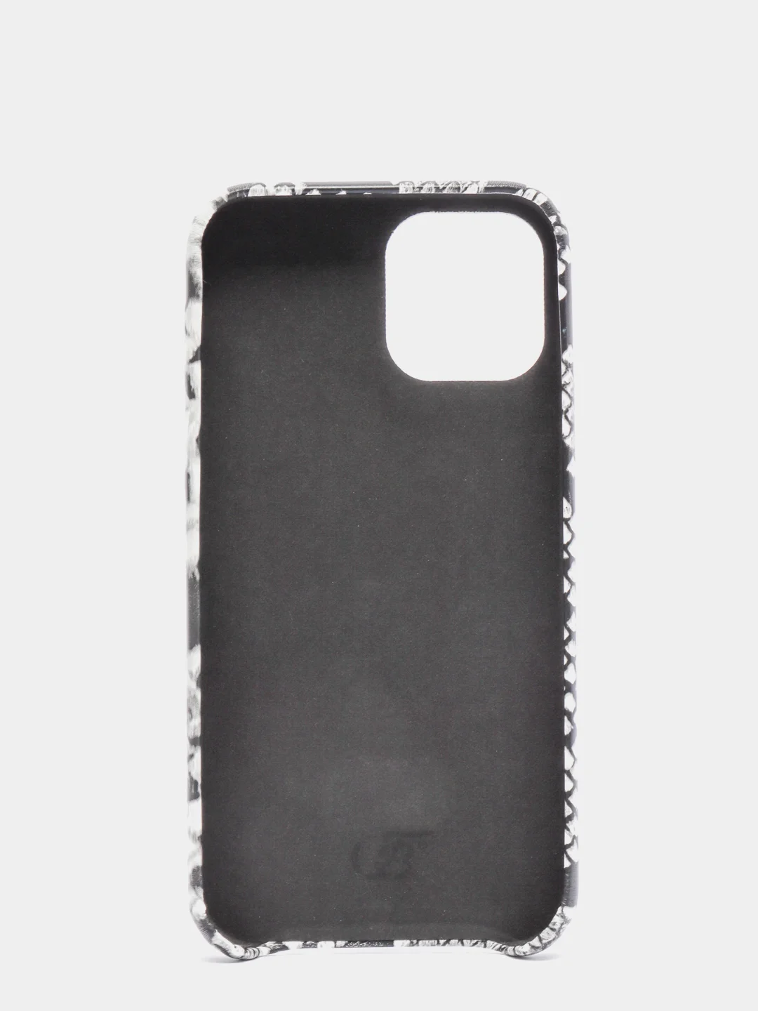 Серый кожаный чехол с принтом "питон" Apple iPhone 11, 11 pro, 12, 12 Pro, 12 Pro Max