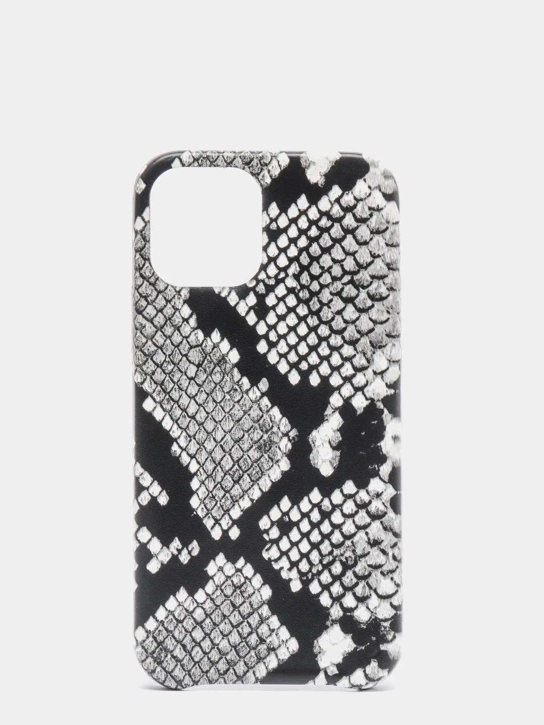 Серый кожаный чехол с принтом "питон" Apple iPhone 11, 11 pro, 12, 12 Pro, 12 Pro Max
