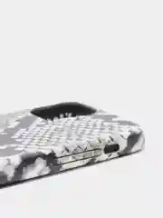 Серый кожаный чехол с принтом "питон" Apple iPhone 11, 11 pro, 12, 12 Pro, 12 Pro Max