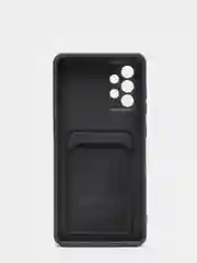 Темно-синий чехол накладка c визитницей Samsung A50, A51, A52, A72, A12, A32, Redmi Note 10 Pro, 9A