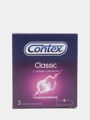 Contex Classic Презервативы , классические, с гелем-смазкой, естественные ощущения, 3 шт
