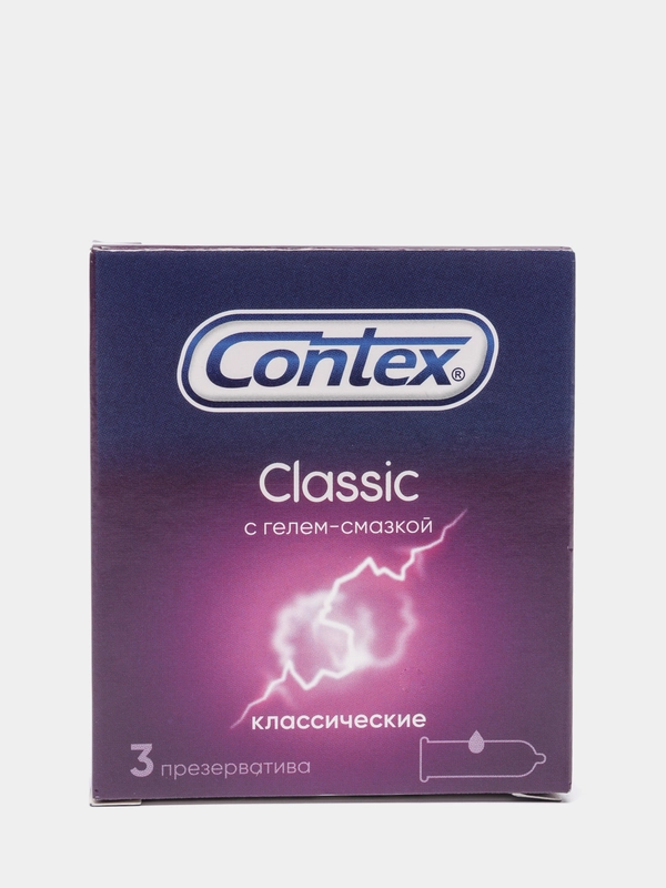 Contex Classic Презервативы , классические, с гелем-смазкой, естественные ощущения, 3 шт