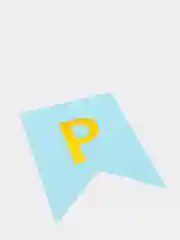 Лазурный гирлянда "С днем рождения", набор шаров
