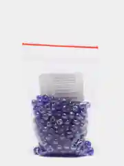 Фиолетовый бисер крупный 6мм (разные цвета)