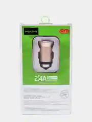 Коралловый меланж автомобильное зарядное устройство 2 USB выхода 2,4A MAIMI CC111