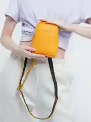 Желтый сумка женская, через плечо, из кожи