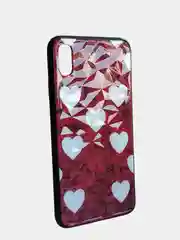 Алый стеклянный чехол с рисунком принтом картинкой для iphone 11 pro max xs 6s 5s 7+ 8 plus