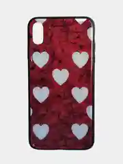 Алый стеклянный чехол с рисунком принтом картинкой для iphone 11 pro max xs 6s 5s 7+ 8 plus