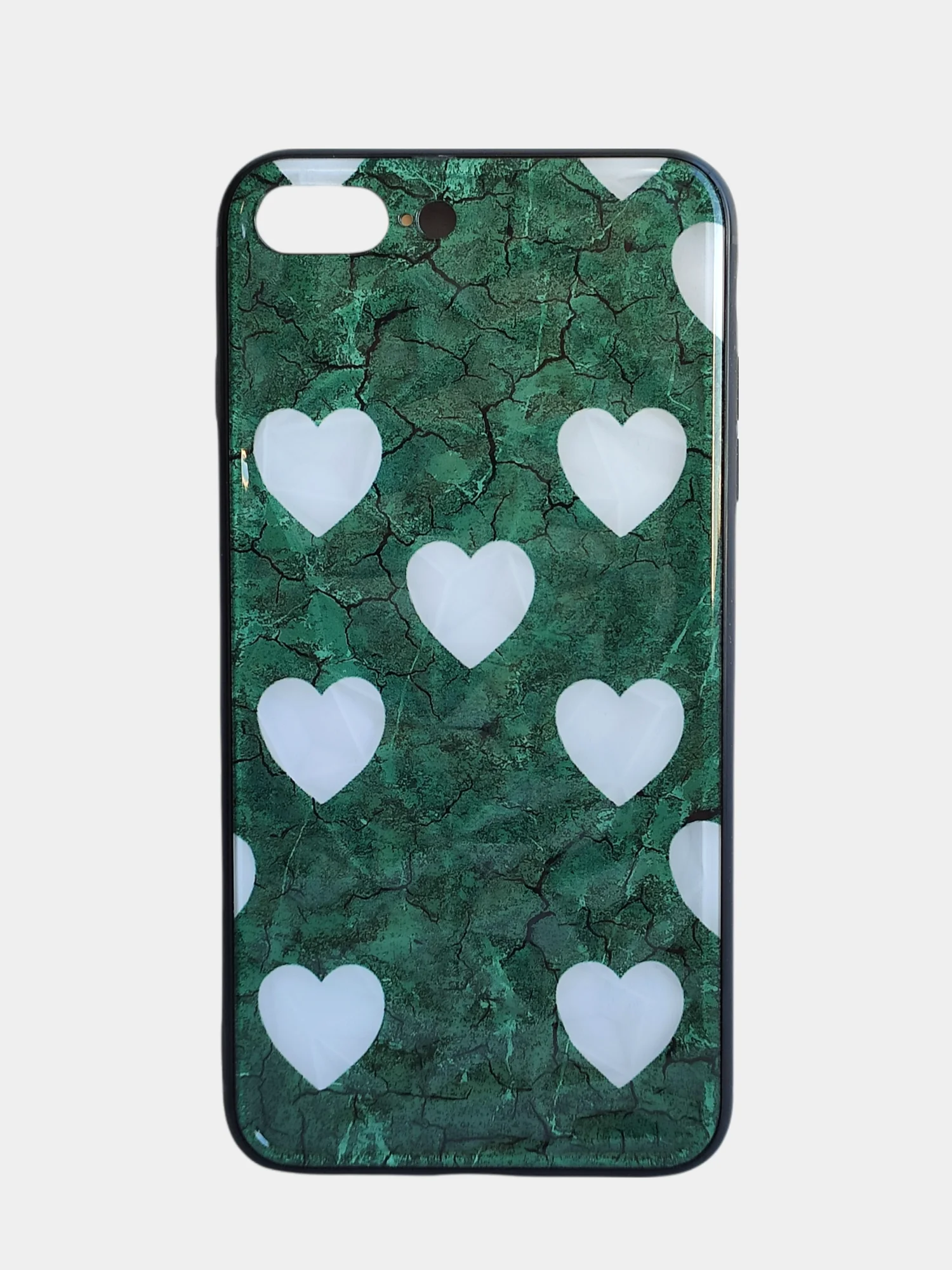 Аметистовый стеклянный чехол с рисунком принтом картинкой для iphone 11 pro max xs 6s 5s 7+ 8 plus
