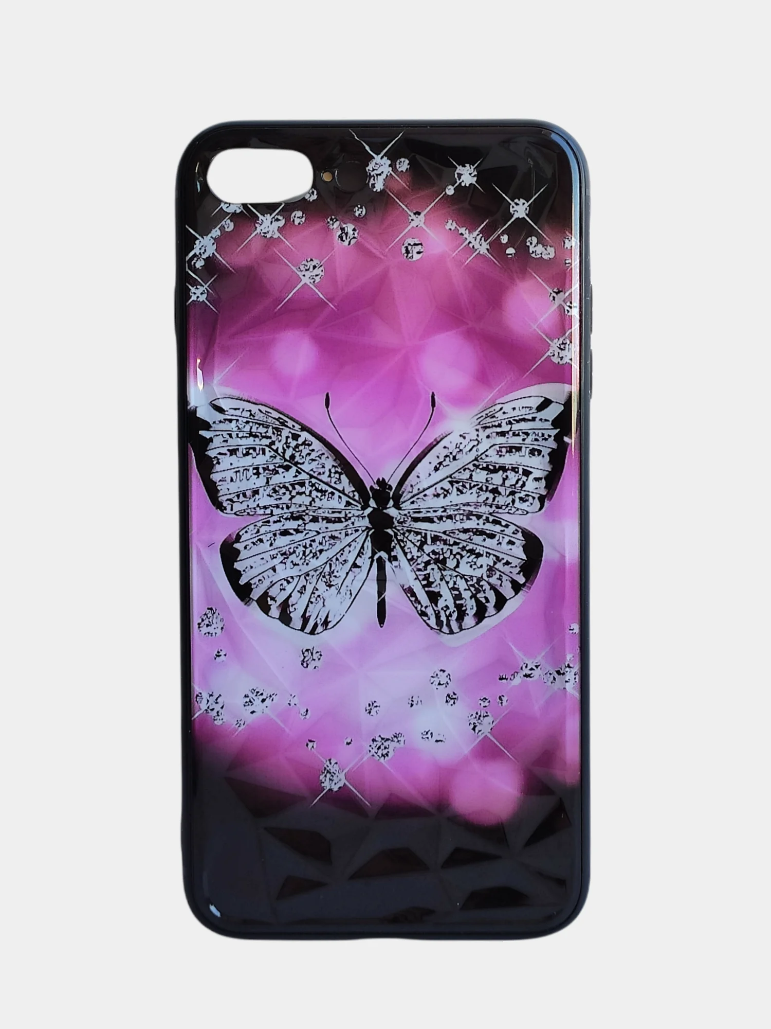 Багровый стеклянный чехол с рисунком принтом картинкой для iphone 11 pro max xs 6s 5s 7+ 8 plus