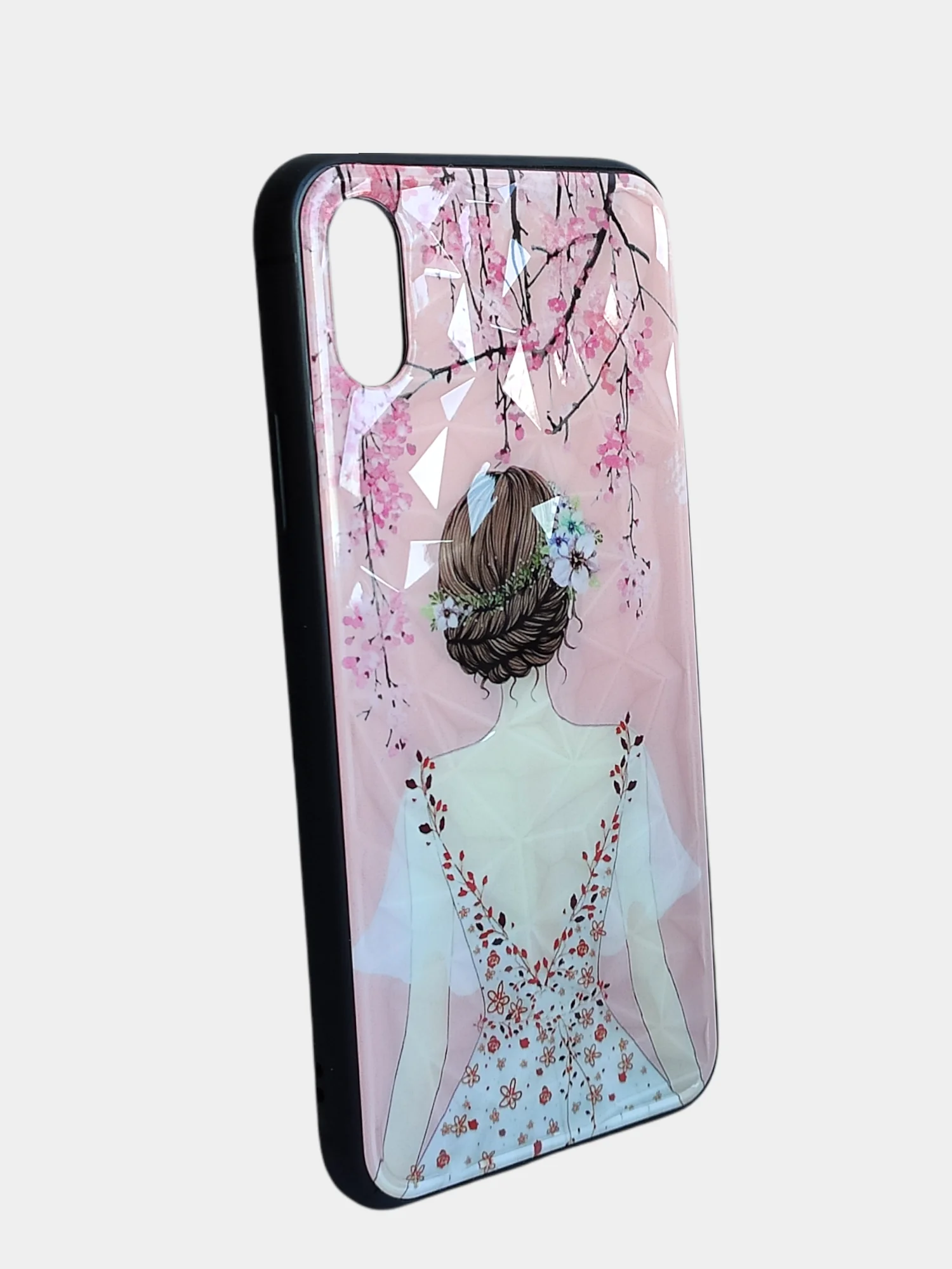 Бежевый меланж стеклянный чехол с рисунком принтом картинкой для iphone 11 pro max xs 6s 5s 7+ 8 plus