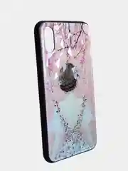 Бежевый меланж стеклянный чехол с рисунком принтом картинкой для iphone 11 pro max xs 6s 5s 7+ 8 plus