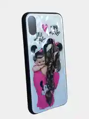 Белый стеклянный чехол с рисунком принтом картинкой для iphone 11 pro max xs 6s 5s 7+ 8 plus