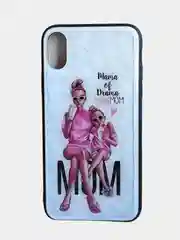 Горчичный стеклянный чехол с рисунком принтом картинкой для iphone 11 pro max xs 6s 5s 7+ 8 plus