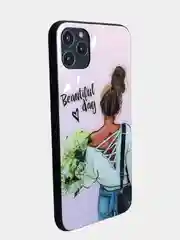 Золотистый хаки стеклянный чехол с рисунком принтом картинкой для iphone 11 pro max xs 6s 5s 7+ 8 plus