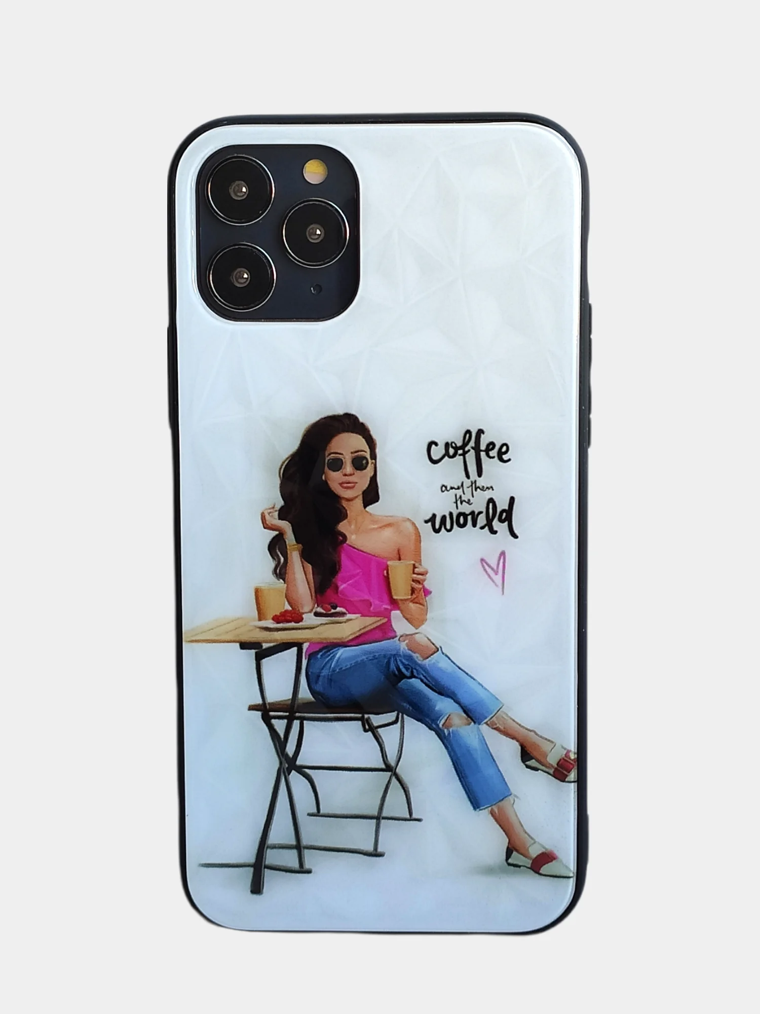 Карамельный стеклянный чехол с рисунком принтом картинкой для iphone 11 pro max xs 6s 5s 7+ 8 plus