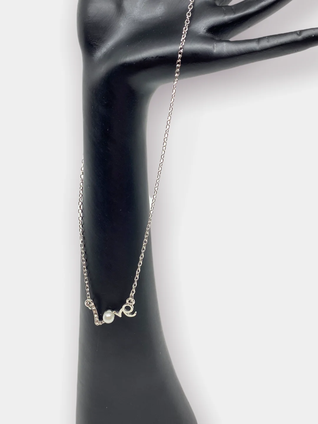 Серебряный подвеска "Love" , 2 цвета