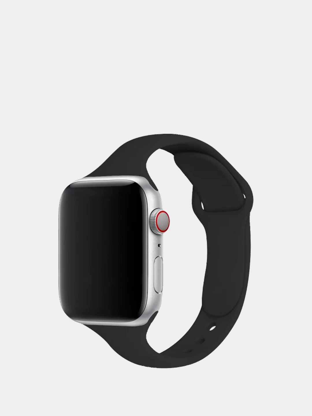 Черный ремешок для Apple Watch, силиконовый