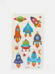 Синий 10 ЛИСТОВ переводных тату для детей / временные тату / переводные татуировки