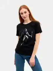 Черный футболка женская с рисунком, 100% хлопок, разные цвета