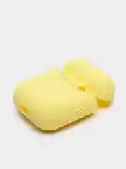 Желтый чехол для Apple AirPods 1, AirPods 2 силиконовый