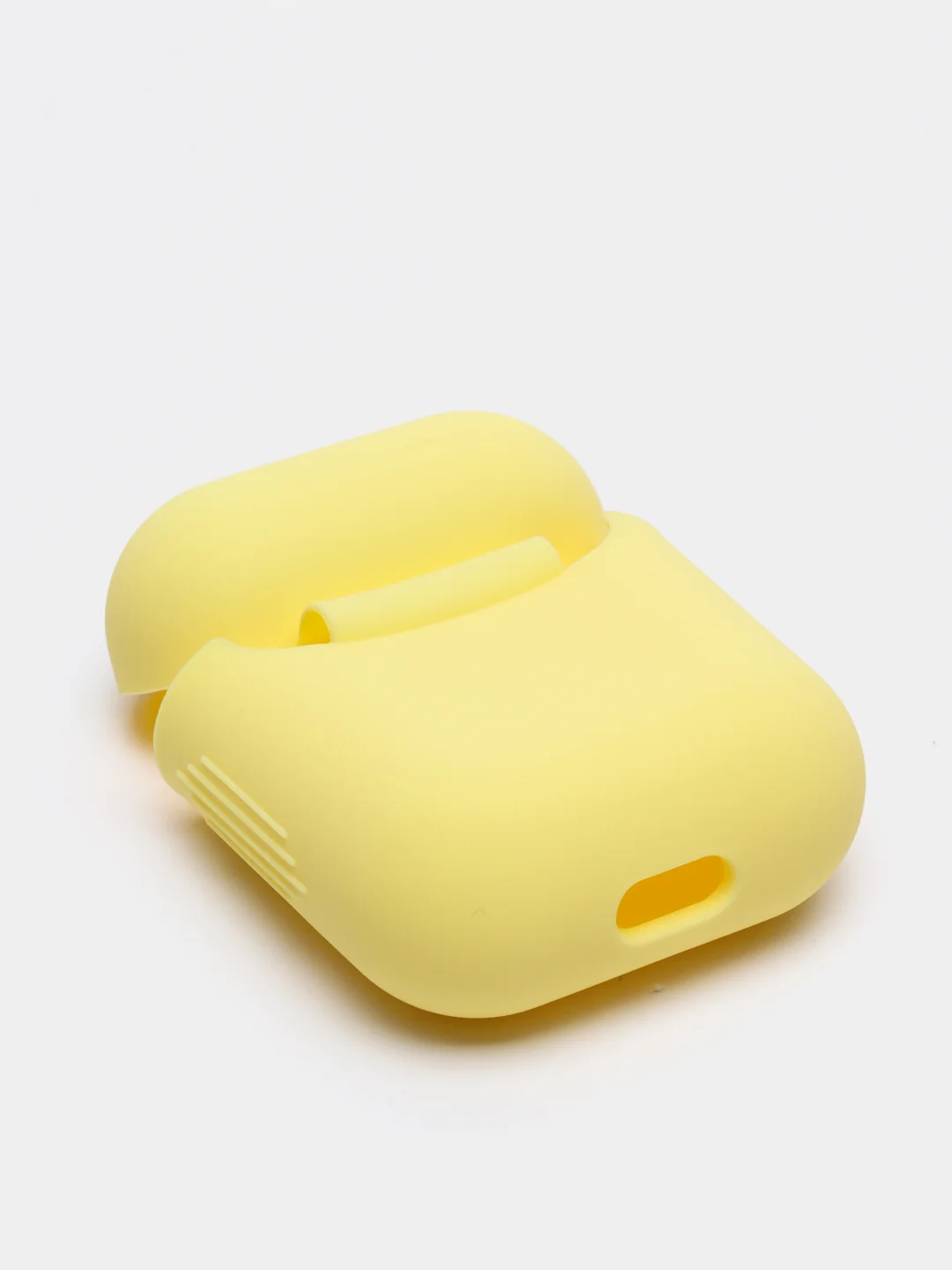 Желтый чехол для Apple AirPods 1, AirPods 2 силиконовый