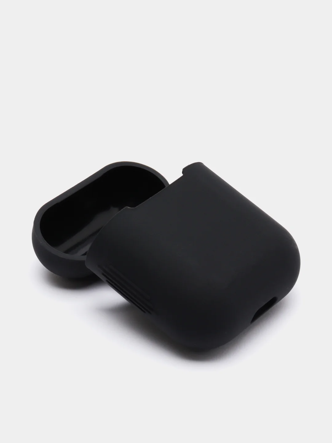 Черный чехол для Apple AirPods 1, AirPods 2 силиконовый