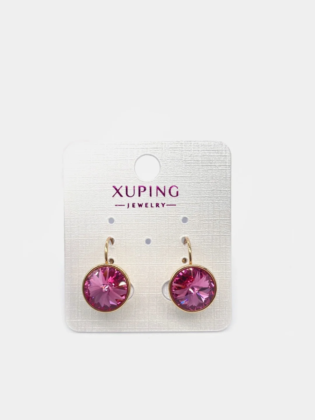 Аметистовый серьги Xuping/ серьги Swarovski/ серьги Сваровски/ серьги с кристаллами