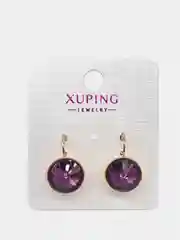 Аметистовый серьги Xuping/ серьги Swarovski/ серьги Сваровски/ серьги с кристаллами