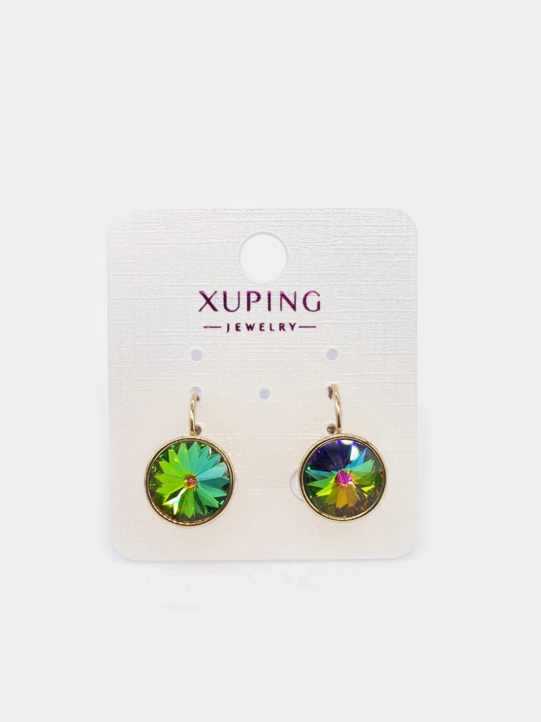 Индиго серьги Xuping/ серьги Swarovski/ серьги Сваровски/ серьги с кристаллами