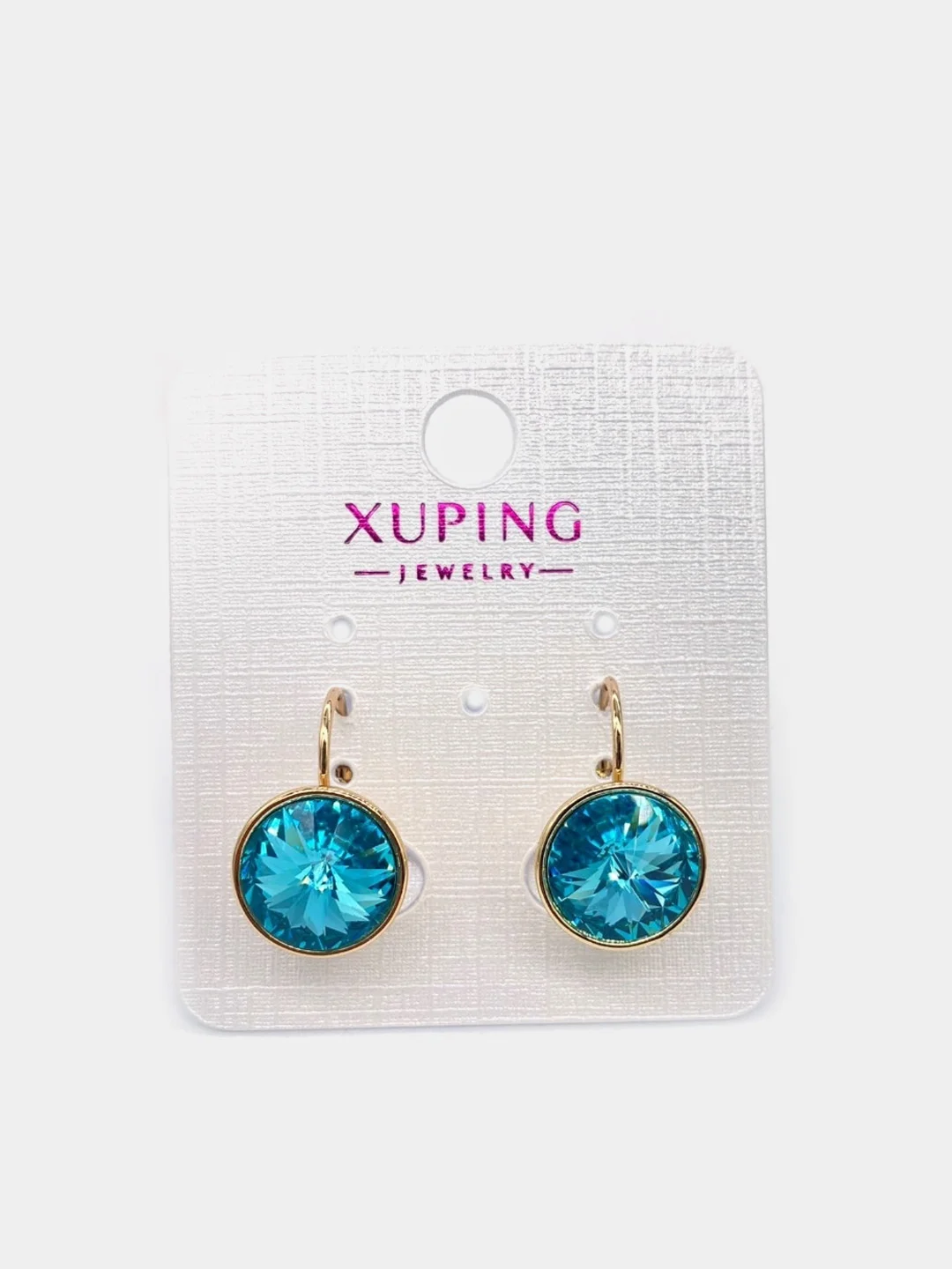 Аметистовый серьги Xuping/ серьги Swarovski/ серьги Сваровски/ серьги с кристаллами