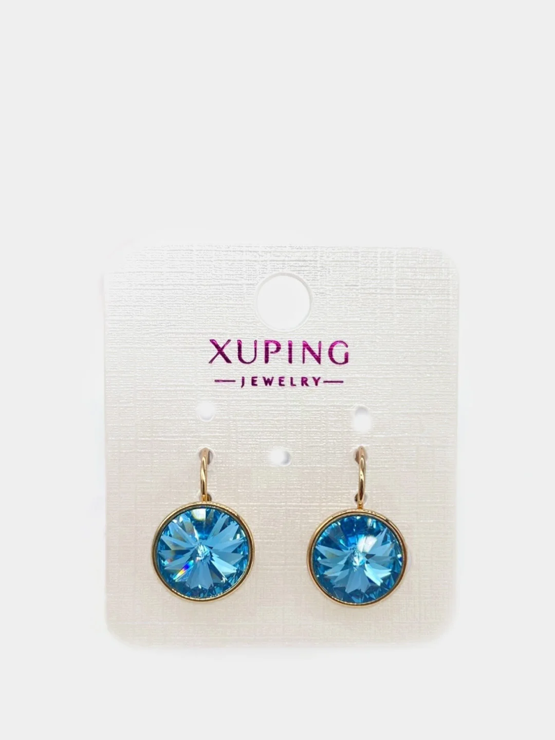 Голубой серьги Xuping/ серьги Swarovski/ серьги Сваровски/ серьги с кристаллами