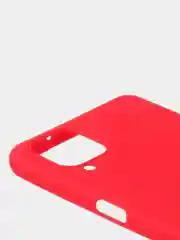 Красный чехол для Samsung A12 / Samsung M12 цветной матовый