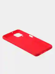 Красный чехол для Samsung A12 / Samsung M12 цветной матовый