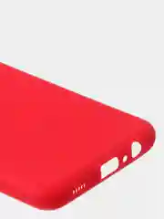 Красный чехол для Samsung A12 / Samsung M12 цветной матовый
