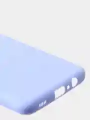 Светло-синий чехол для Samsung A12 / Samsung M12 цветной матовый