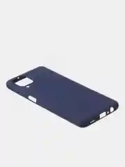 Темно-синий чехол для Samsung A12 / Samsung M12 цветной матовый