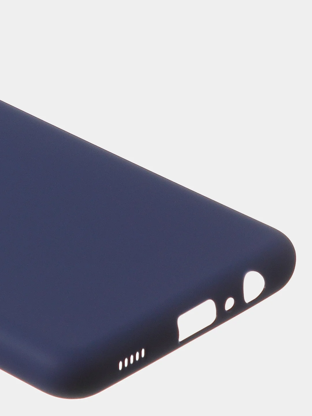 Темно-синий чехол для Samsung A12 / Samsung M12 цветной матовый