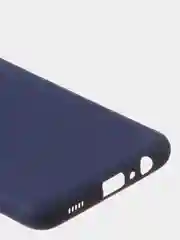 Темно-синий чехол для Samsung A12 / Samsung M12 цветной матовый