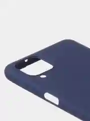 Темно-синий чехол для Samsung A12 / Samsung M12 цветной матовый