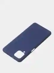 Темно-синий чехол для Samsung A12 / Samsung M12 цветной матовый